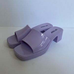 Cape Robbin Pastel Purple Rubber Mules (Womens Sandals Size 10)